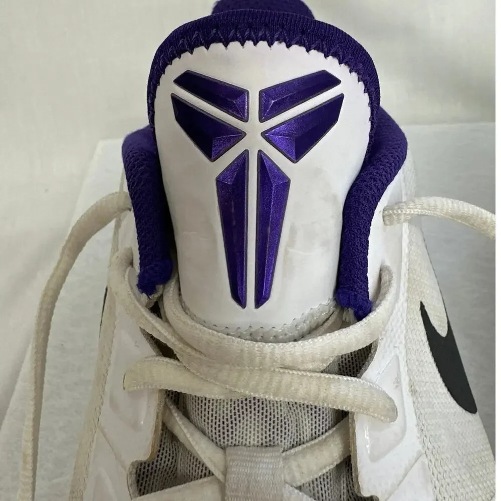 Nike KB Mentality 704942-101 Men's Size 8.5 White Court Purple Mamba